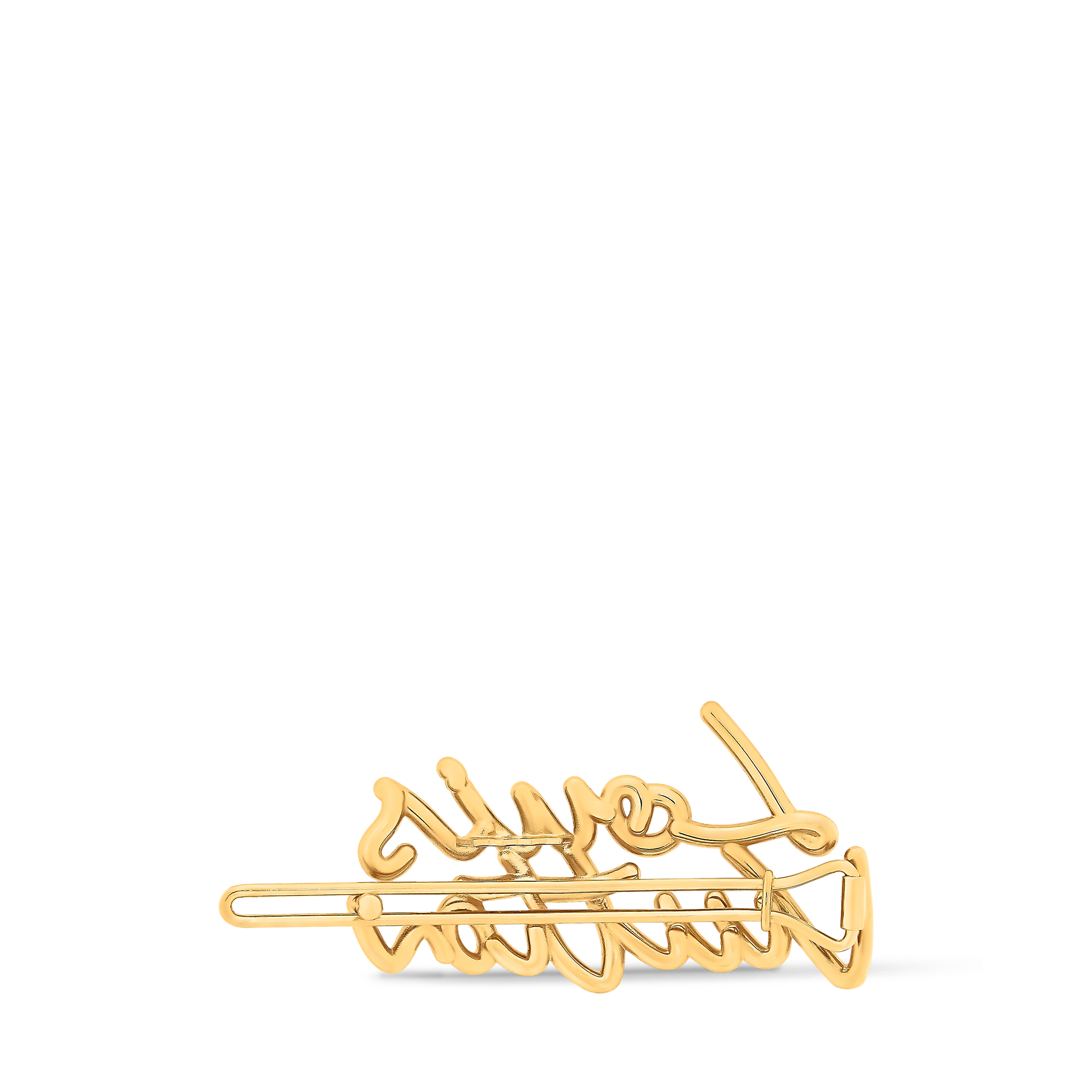 LV Script Barrette