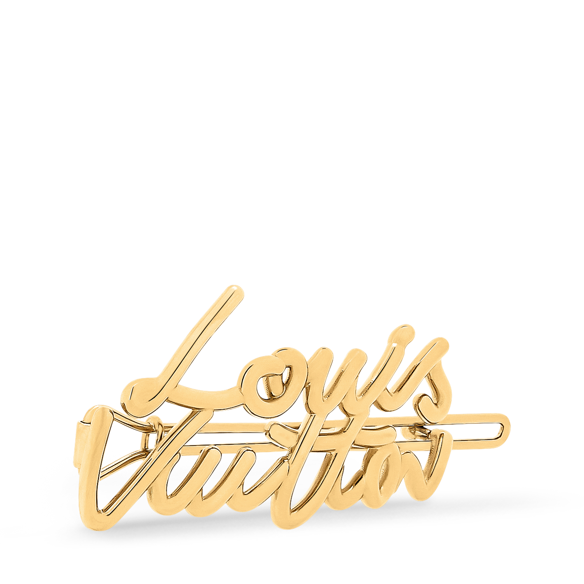 S00 Accessories Hair Accessories LV Script Barrette | Louis Vuitton ® (Product zoom)