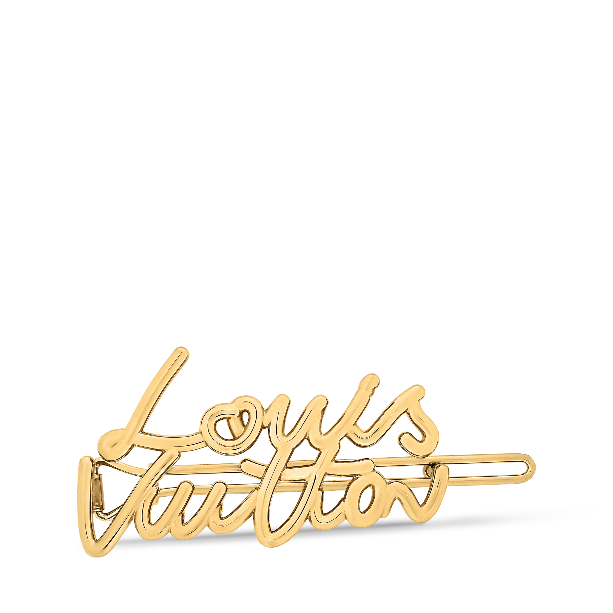 S00 Accessories Hair Accessories LV Script Barrette | Louis Vuitton ® (Product zoom)
