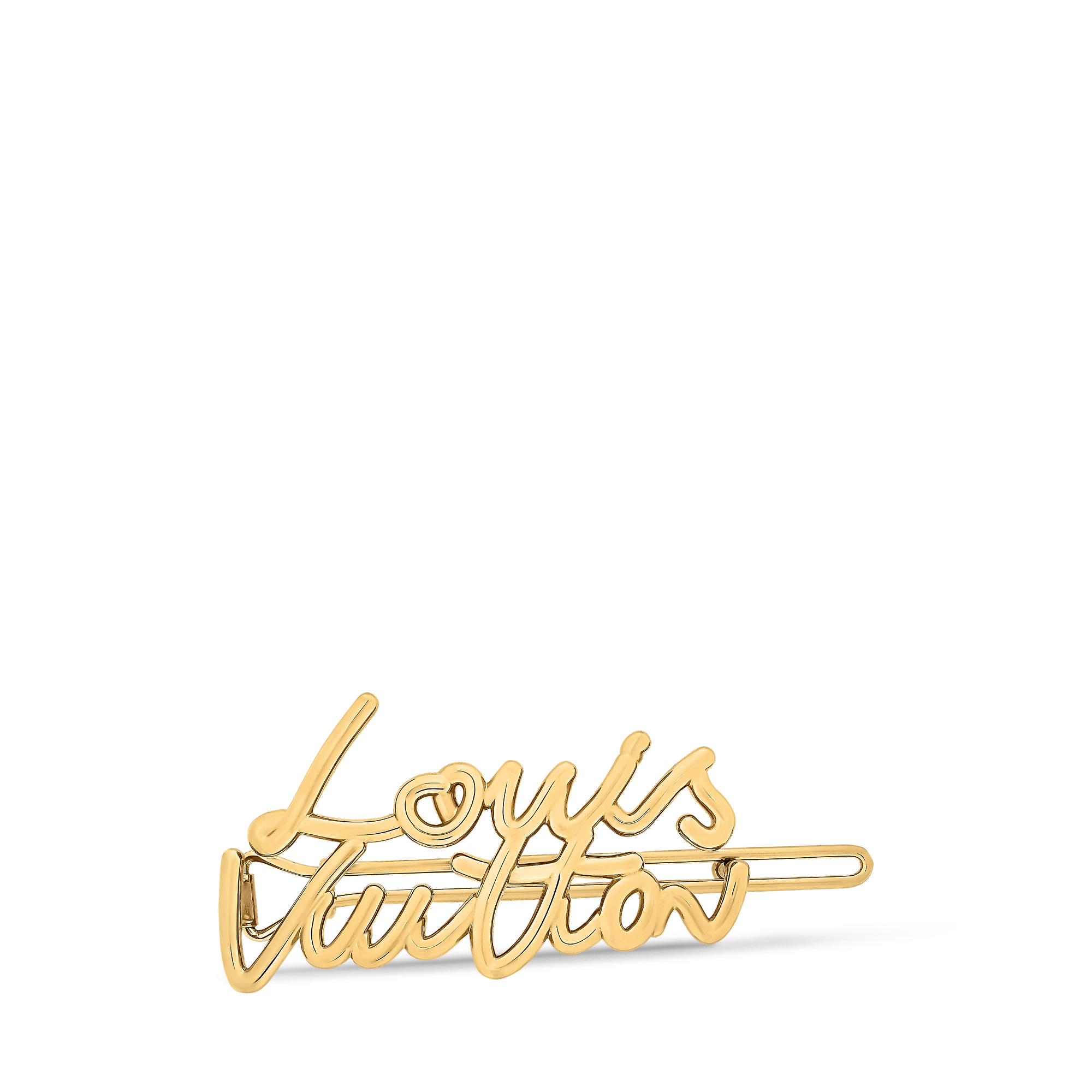 LV Script Barrette
