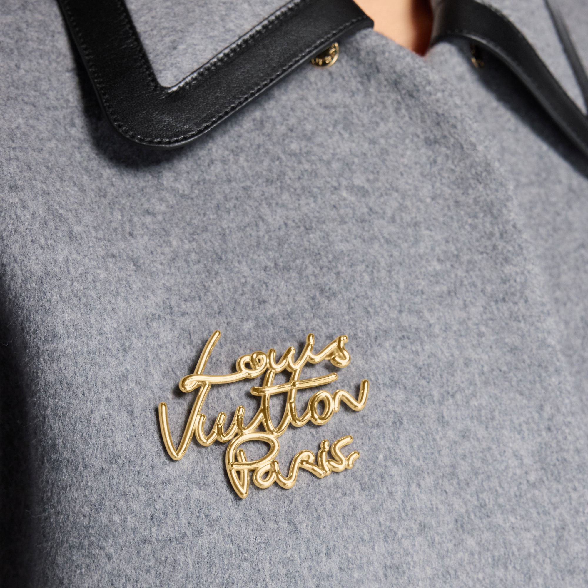LV Script Brooch