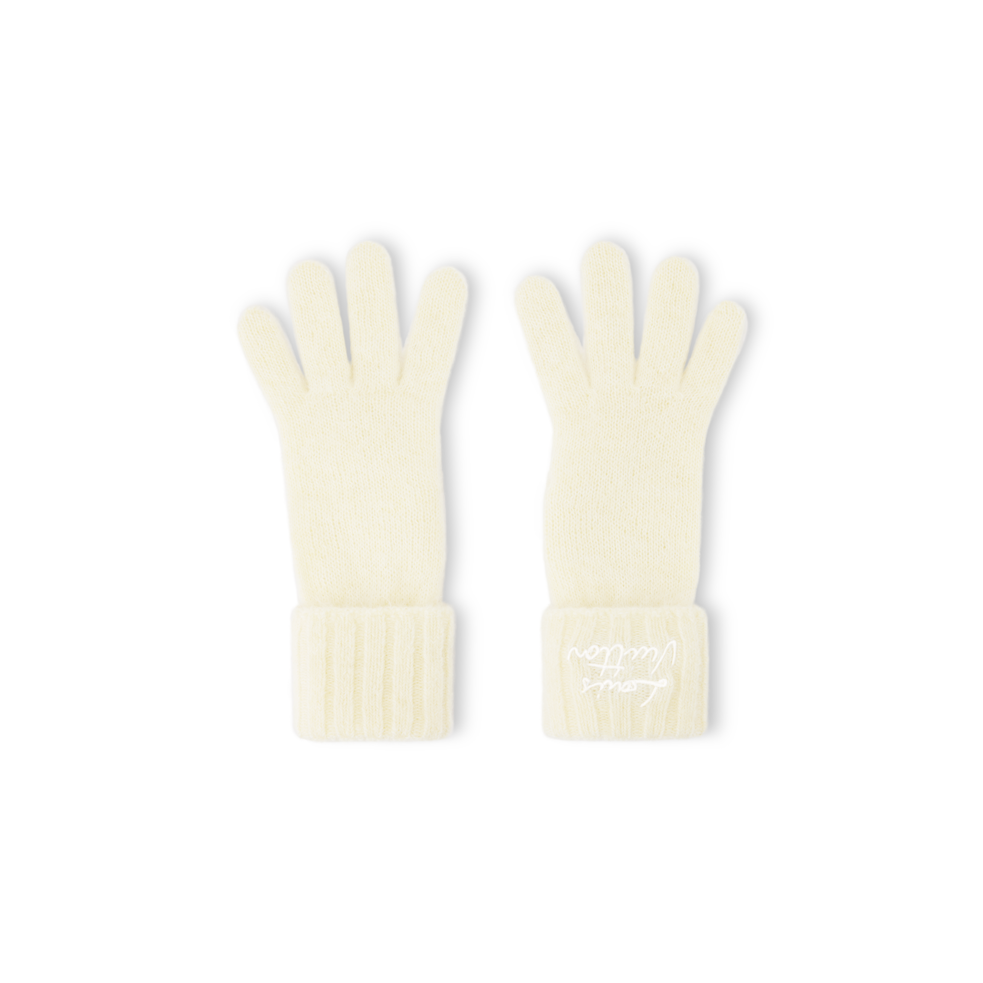 S00 Accessories Hats and Gloves LV Script Gloves | Louis Vuitton ® (Product zoom)