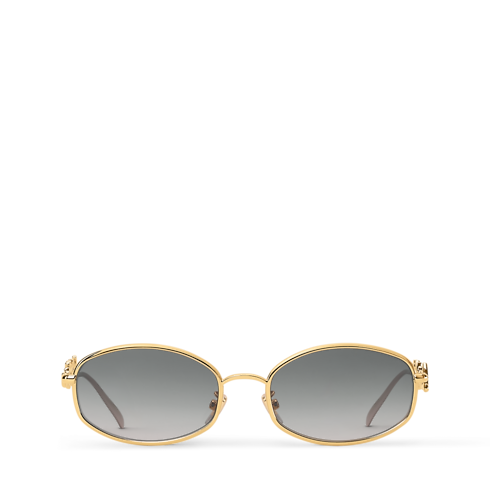 S00 Accessories Eyewear LV Script Metal Round Sunglasses | Louis Vuitton ® (Product zoom)