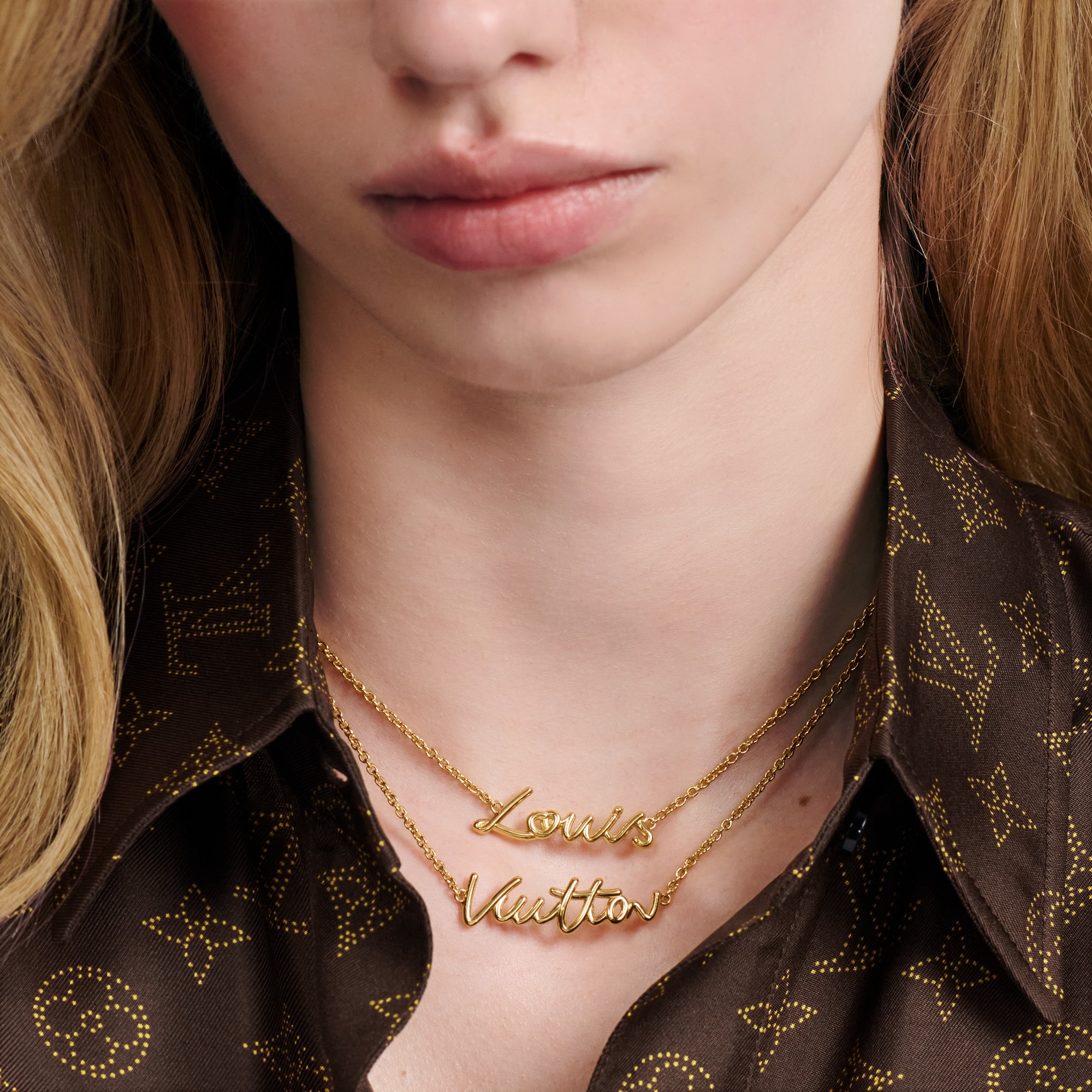 S00 Fashion Jewelry Necklaces and Pendants LV Script Necklace | Louis Vuitton ® (Product zoom)