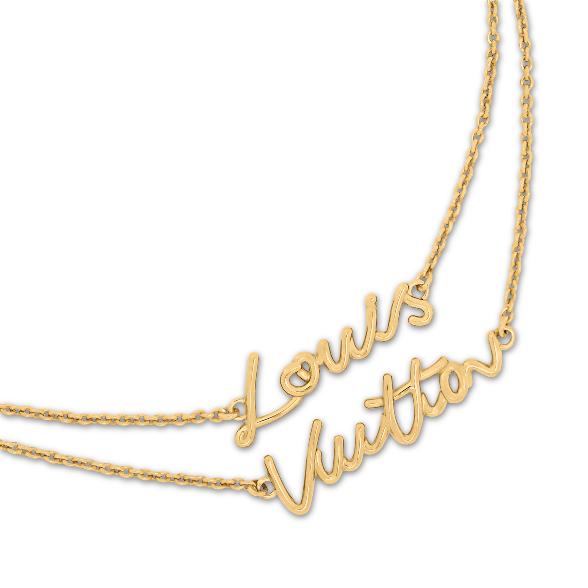 S00 Fashion Jewelry Necklaces and Pendants LV Script Necklace | Louis Vuitton ® (Product zoom)