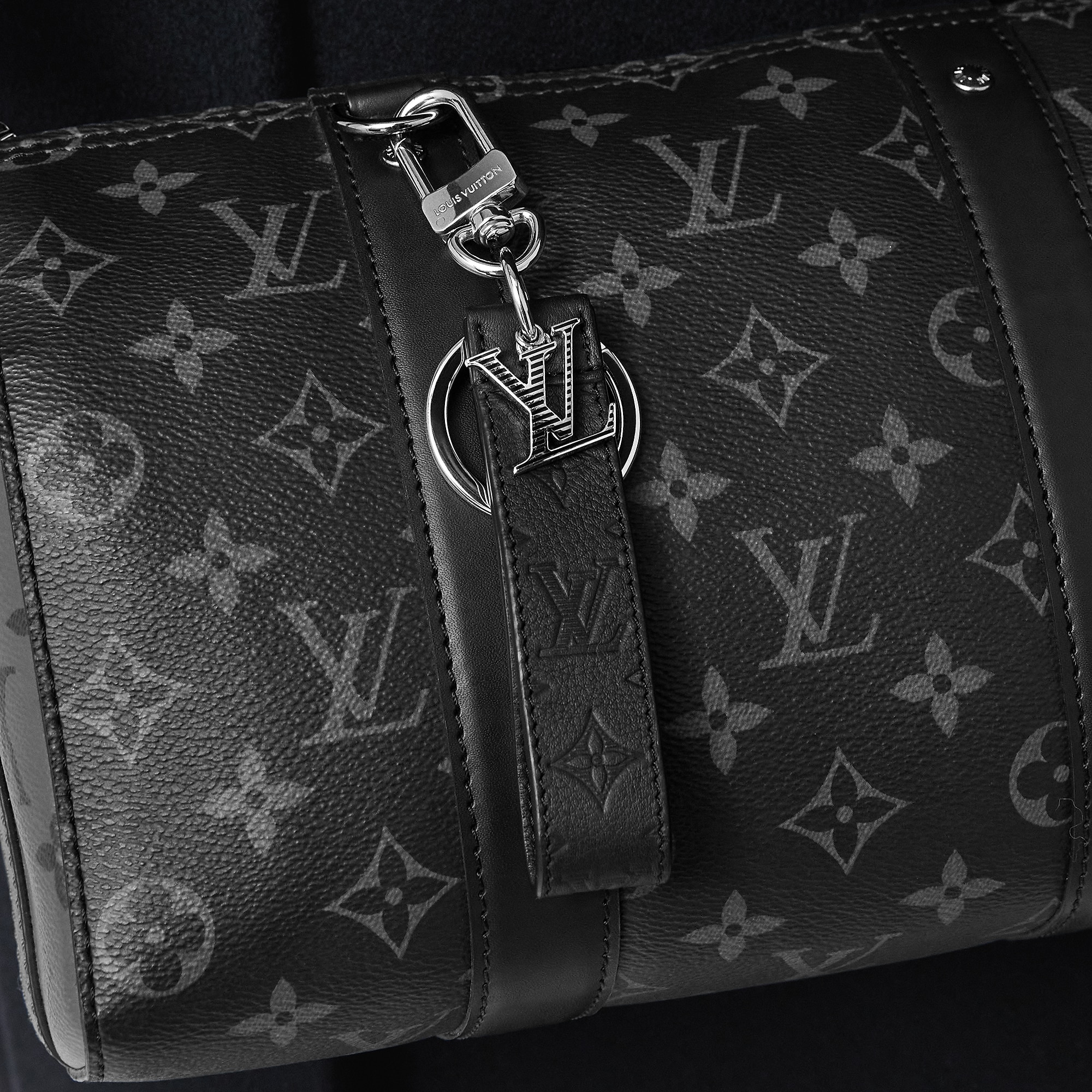 LV Shadow Dragonne Key Holder And Bag Charm