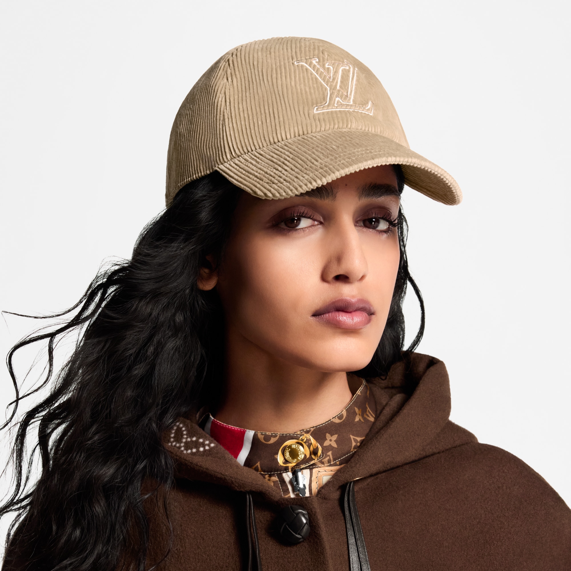 S00 Accessories Hats and Gloves LV Signature Corduroy Cap | Louis Vuitton ® (Product zoom)