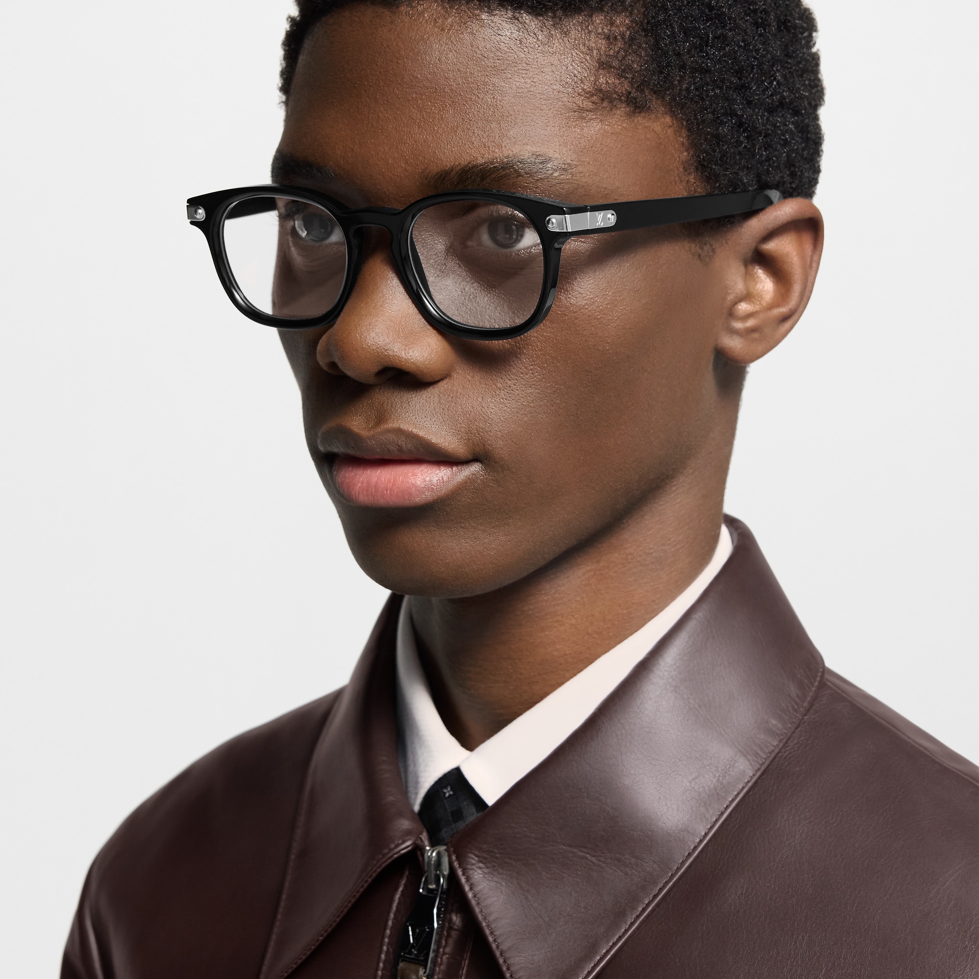 LV Signature Square Round Anti-Blue-Light Glasses