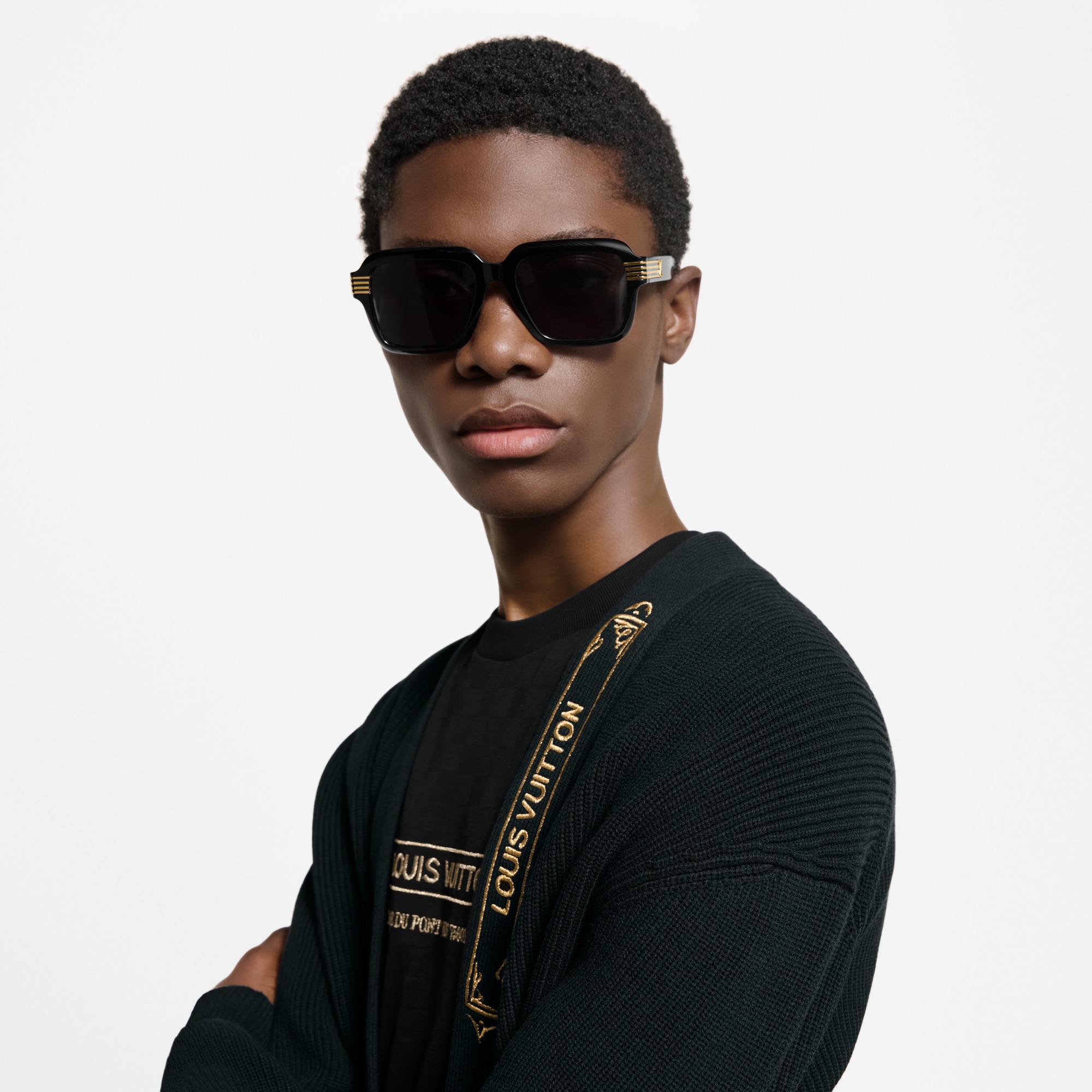 S00 Accessories Sunglasses LV Slide Large Square Round Sunglasses | Louis Vuitton ® (Product zoom)