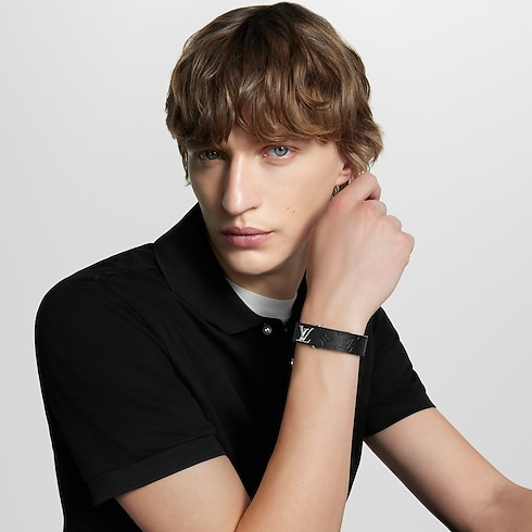 Monogram Shadow Fashion Jewelry Bracelets LV Slim Shadow Bracelet | Louis Vuitton ® (Product zoom)