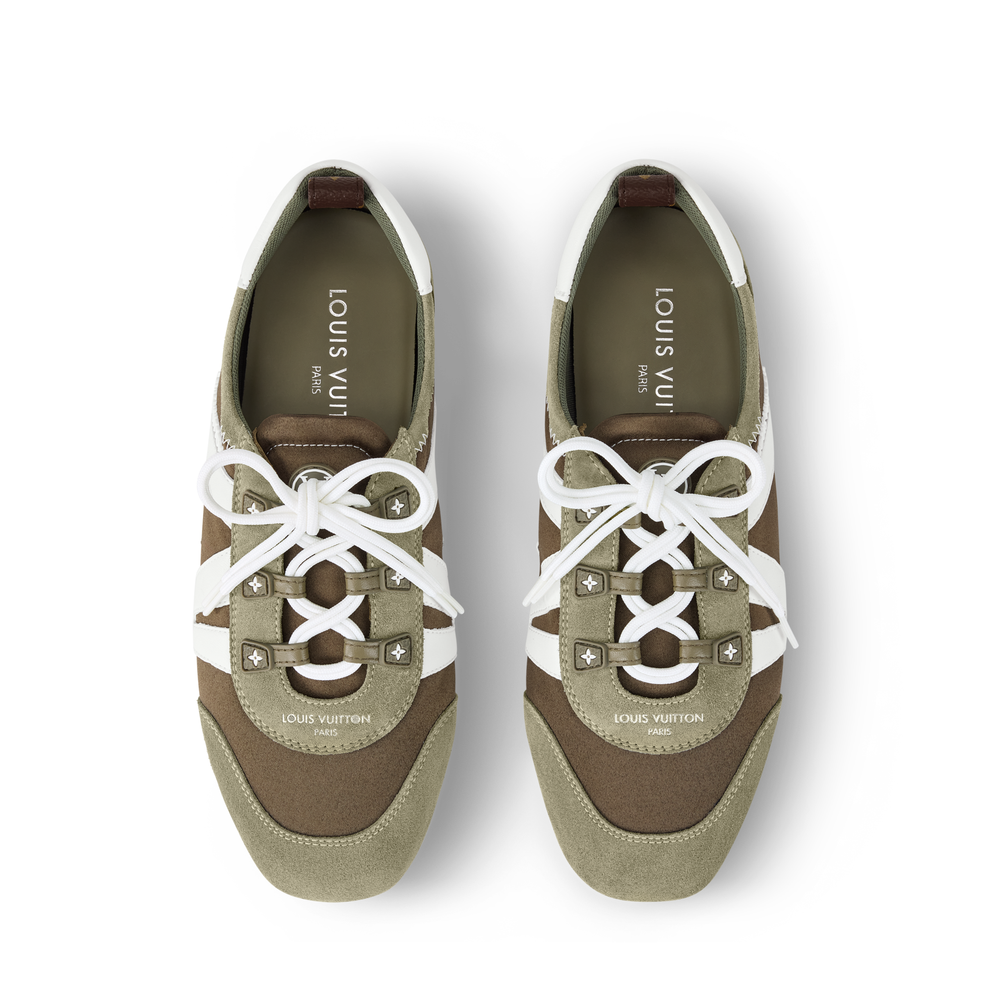 Louis Vuitton Designer Sneakers Louis Vuitton BlueLight Grey Leather LV Trainer 54 Sneakers  main image 3