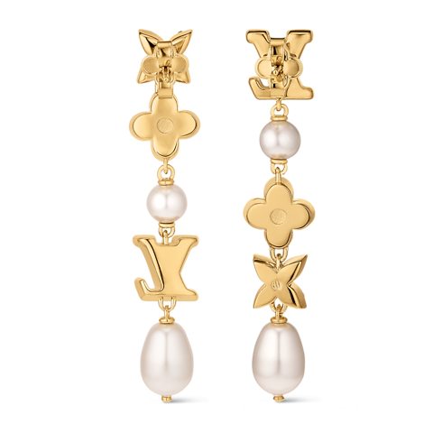 S00 Fashion Jewelry All Fashion Jewelry LV Sparkling Pearls Earrings | Louis Vuitton ® (Product zoom)