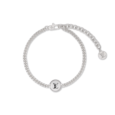 LV Spike Medal Bracelet Front View
