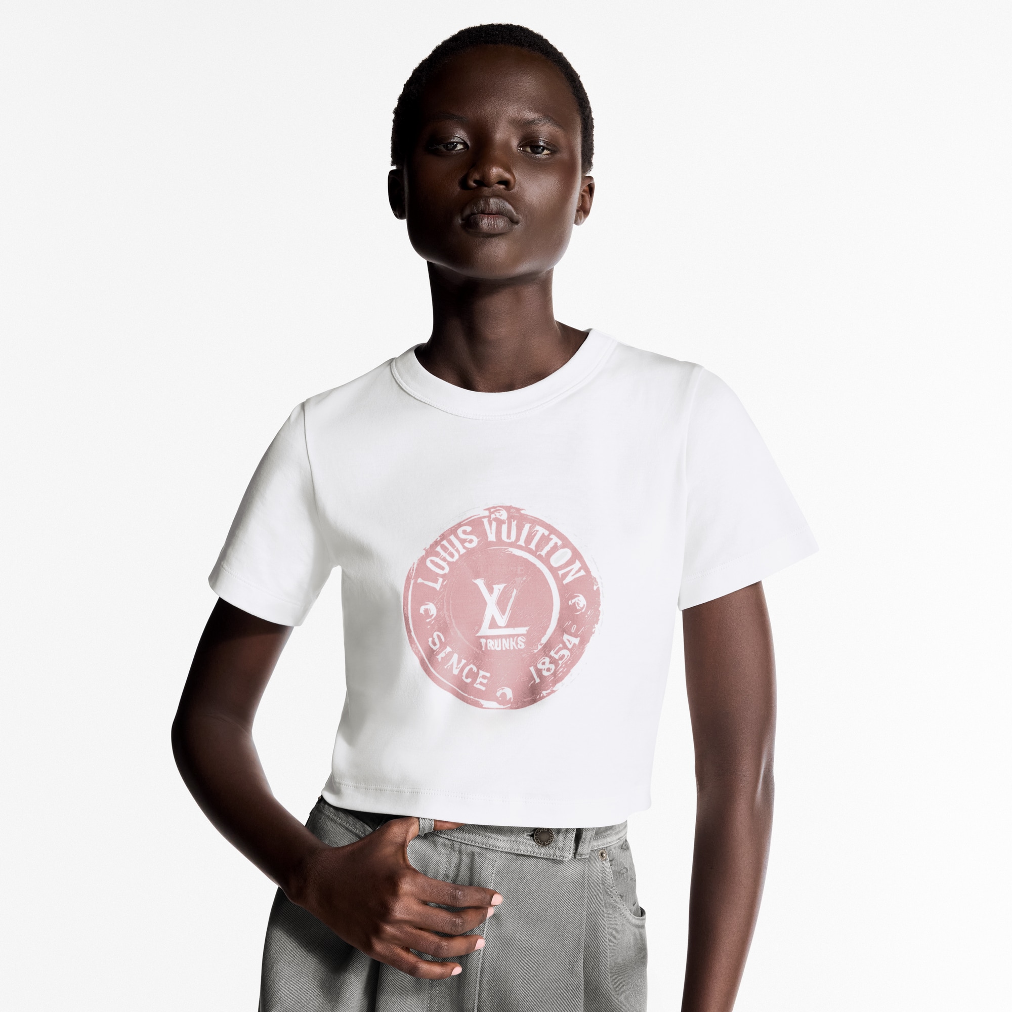  Ready-to-Wear Tops LV Stamp Crop Top  | Louis Vuitton ® (Product zoom)