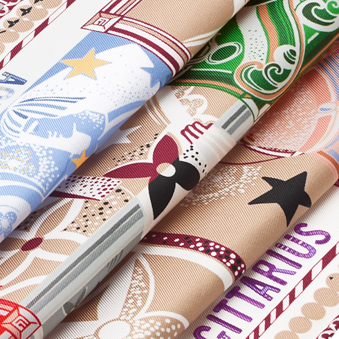 S00 Accessories Silk Squares and Bandeaus LV Star Sign Square 70 | Louis Vuitton ® (Product zoom)