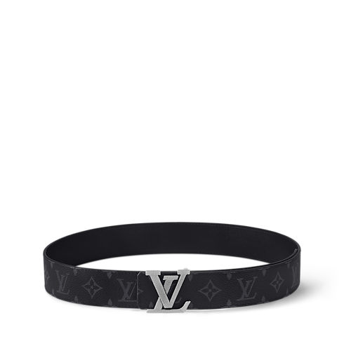 Monogram Eclipse Canvas Accessories Belts LV Stitch 40mm Reversible Belt | Louis Vuitton ® (Product zoom)