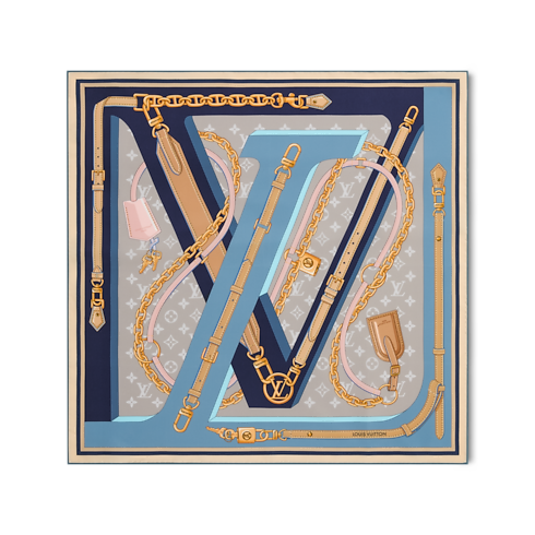 S00 Accessories Silk Squares and Bandeaus LV Strap Square 70 | Louis Vuitton ® (Product zoom)