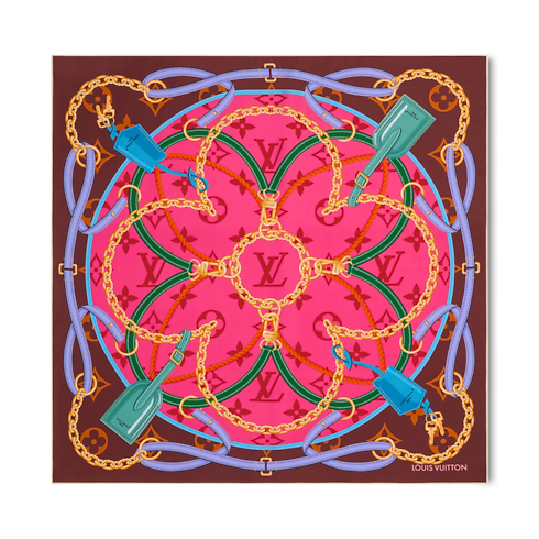 S00 Accessories Silk Squares and Bandeaus LV Strap Square 90 | Louis Vuitton ® (Product zoom)
