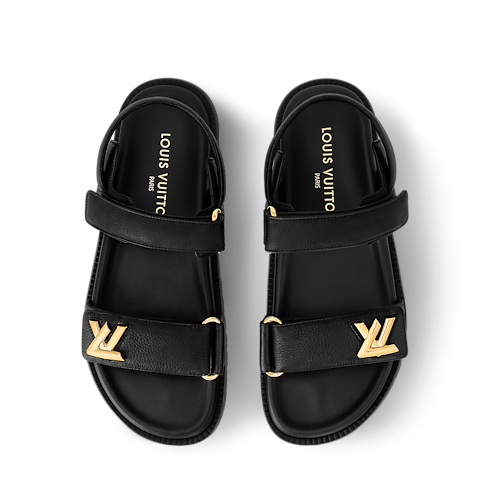 Shoes Sandals and Espadrilles LV Sunset Flat Comfort Sandal | Louis Vuitton ® (Product zoom)