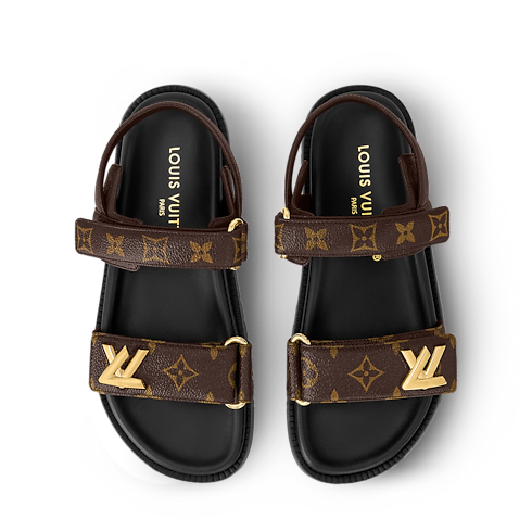 Shoes Sandals LV Sunset Flat Comfort Sandal | Louis Vuitton ® (Product zoom)
