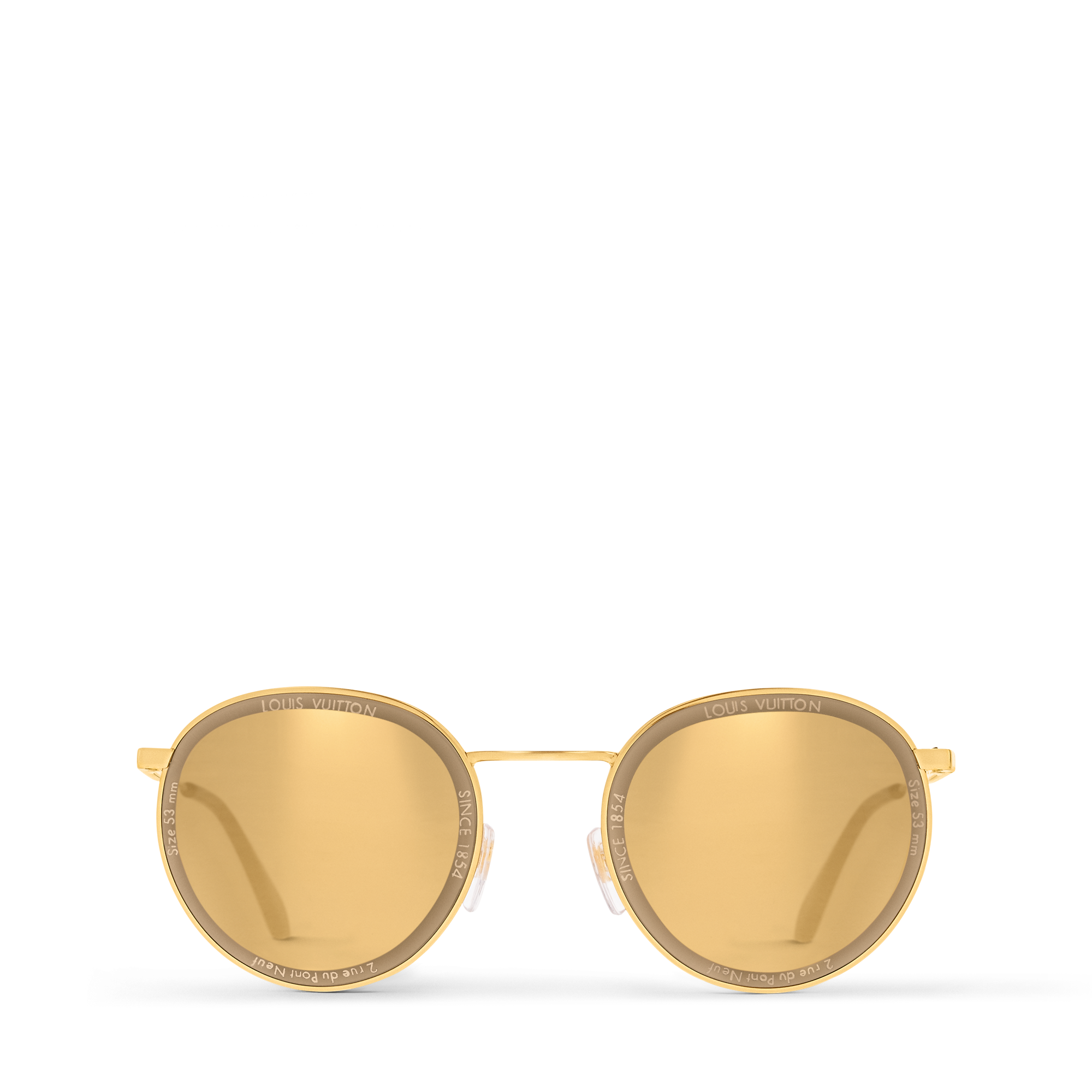 LV Super Vision Metal Round Sunglasses