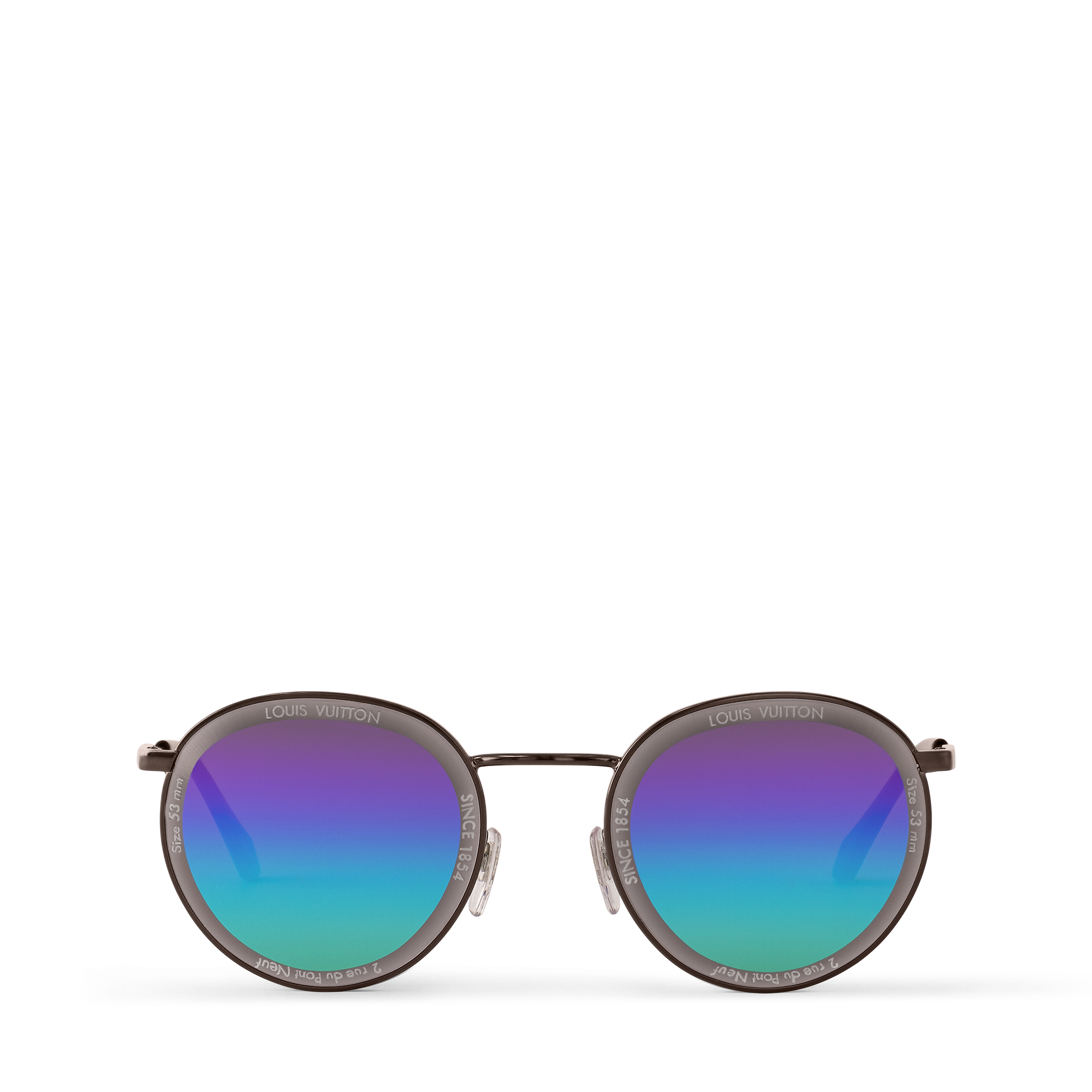 LV Super Vision Metal Round Sunglasses