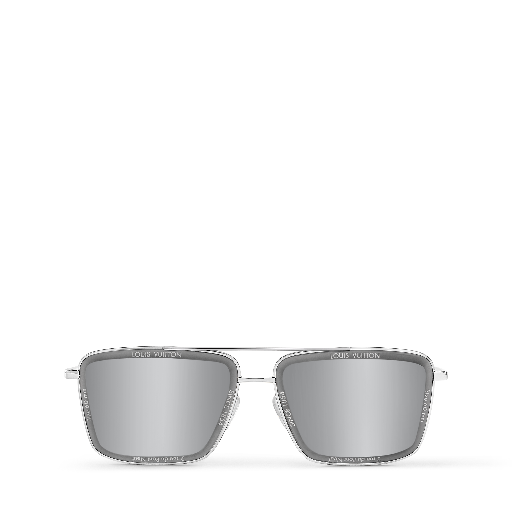 LV Super Vision Metal Square Sunglasses