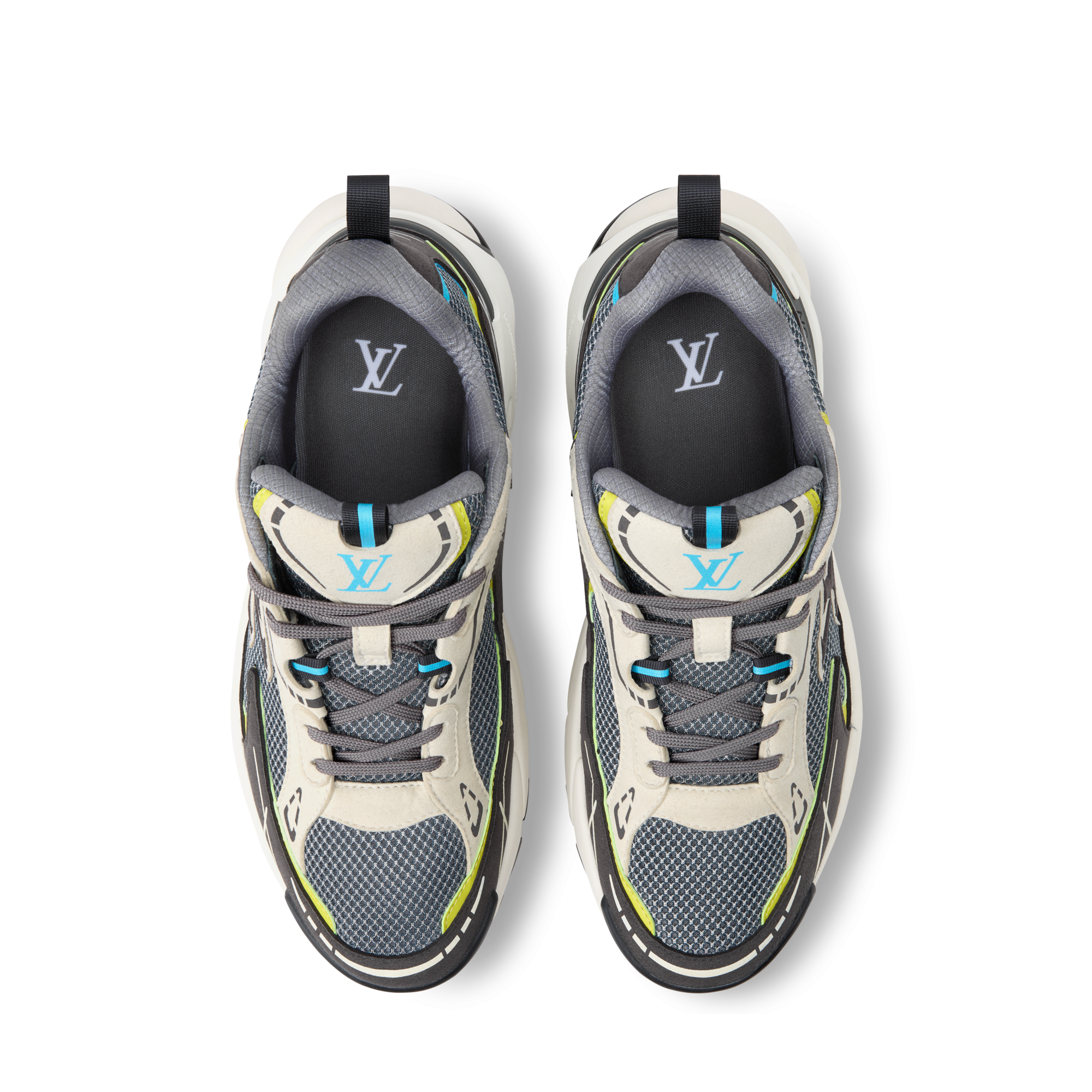 Louis Vuitton Navy and Cream Men\'s Athletic Sneakers LV Trainer Sneaker - Men - Shoes | LOUIS VUITTON ® main image 3