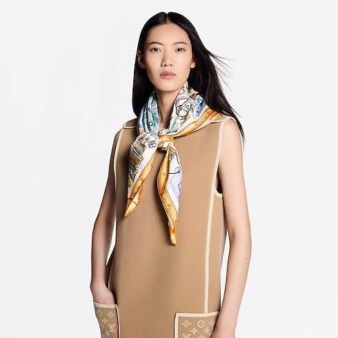 S00 Accessories Silk Squares and Bandeaus LV Tool Box Square 90 | Louis Vuitton ® (Product zoom)