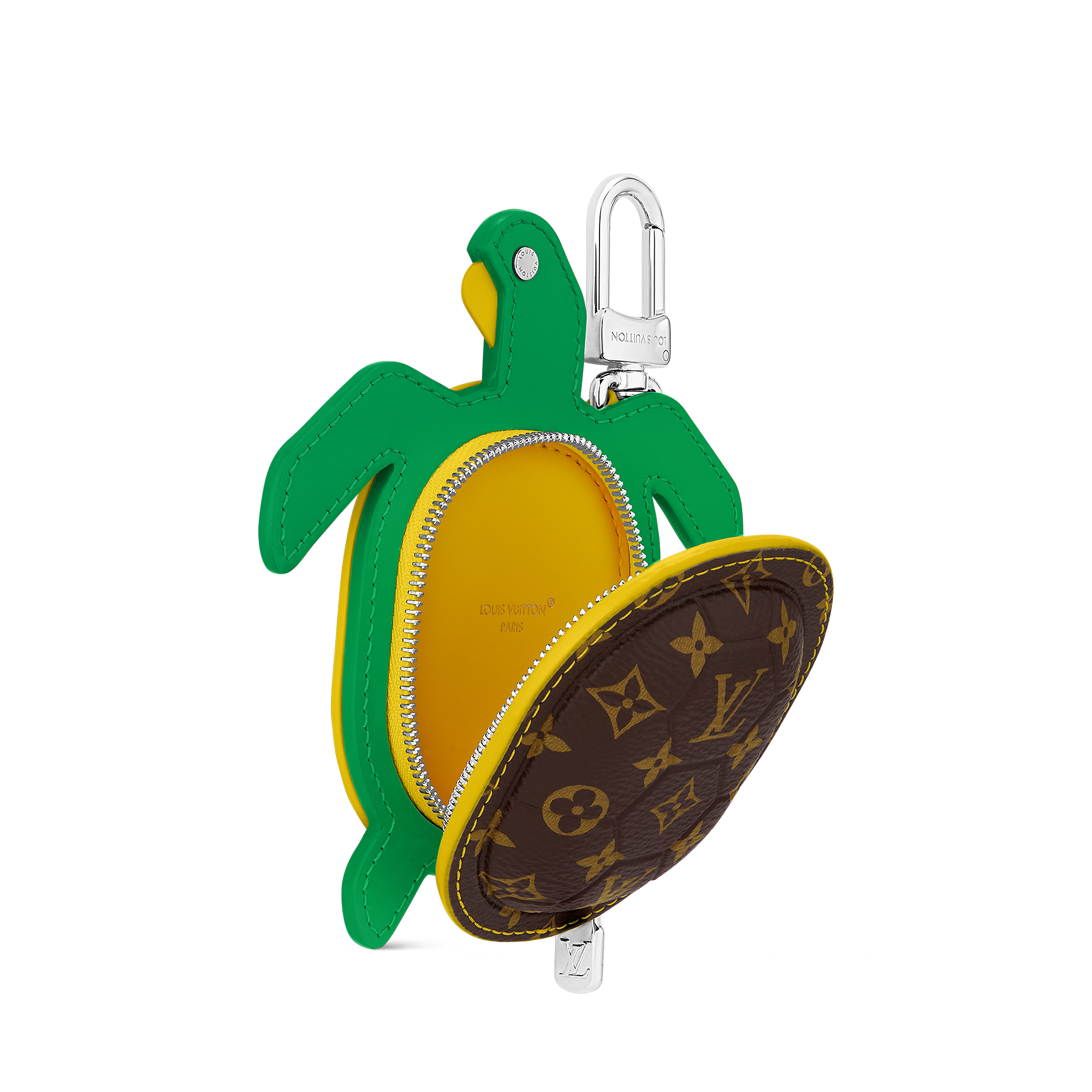 LV Turtle Pouch Bag Charm