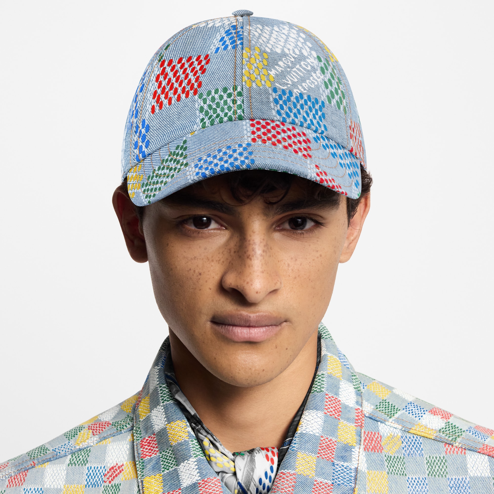 S00 Accessories Hats, Beanies and Gloves LV Vers Damier Cap | Louis Vuitton ® (Product zoom)
