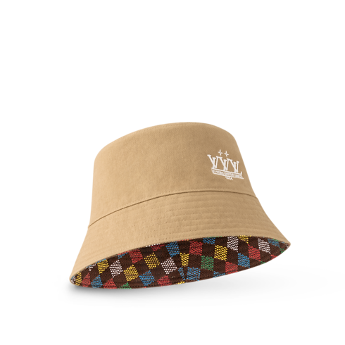 S00 Accessories Hats, Beanies and Gloves LV Vers Damier Reversible Bucket Hat | Louis Vuitton ® (Product zoom)