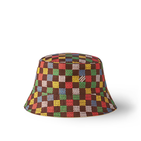 S00 Accessories Hats, Beanies and Gloves LV Vers Damier Reversible Bucket Hat | Louis Vuitton ® (Product zoom)