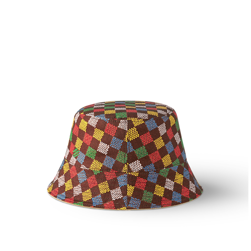 S00 Accessories Hats, Beanies and Gloves LV Vers Damier Reversible Bucket Hat | Louis Vuitton ® (Product zoom)