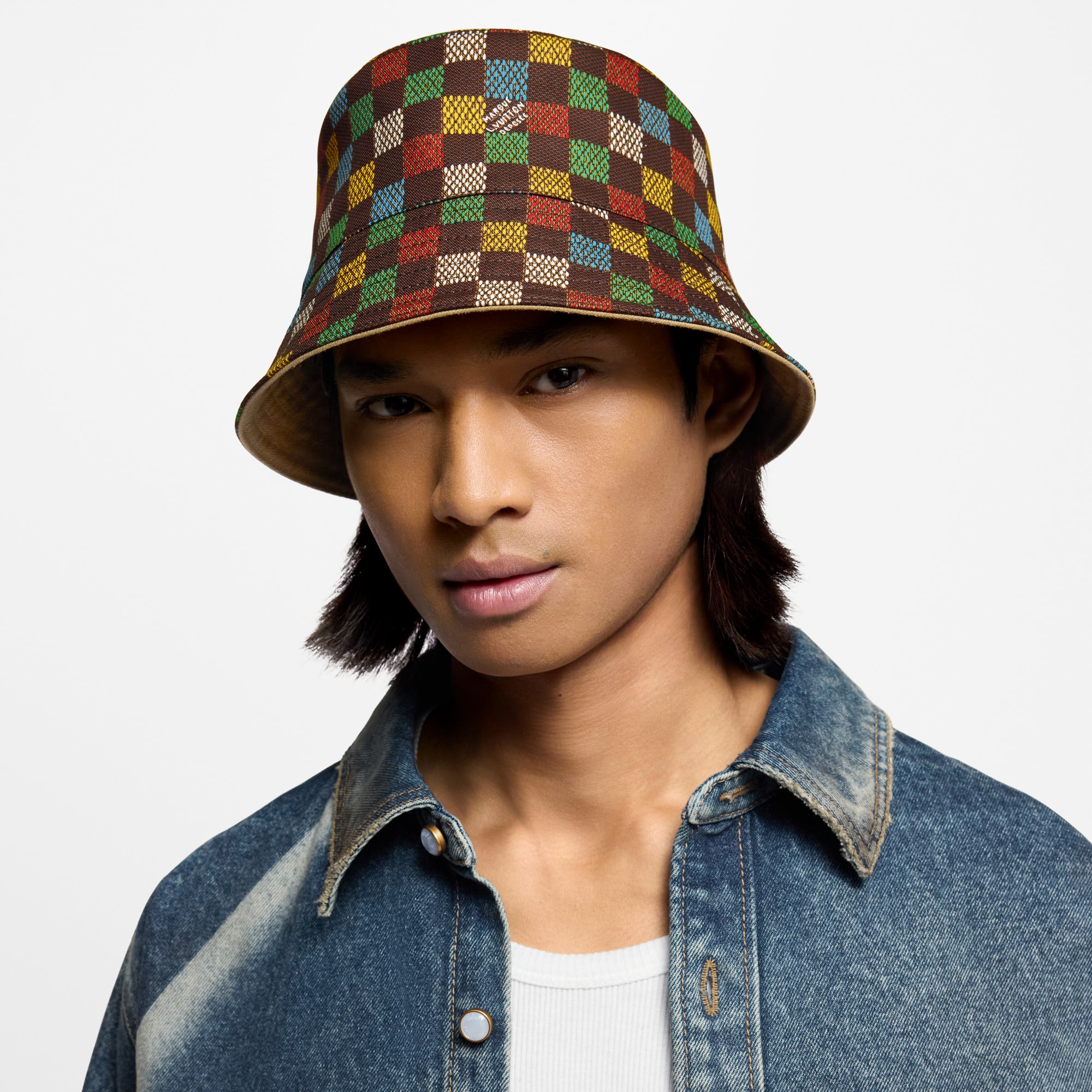 LV Vers Damier Reversible Bucket Hat S00 - Men - Accessories 