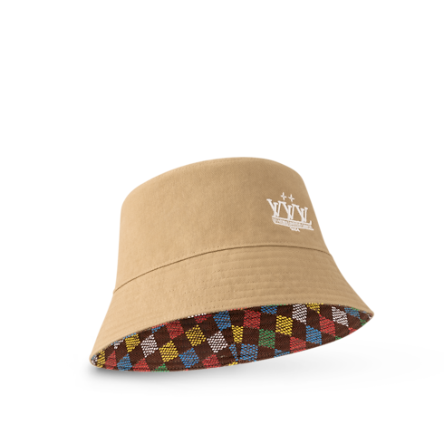 S00 Accessories Hats, Beanies and Gloves LV Vers Damier Reversible Bucket Hat | Louis Vuitton ® (Product zoom)