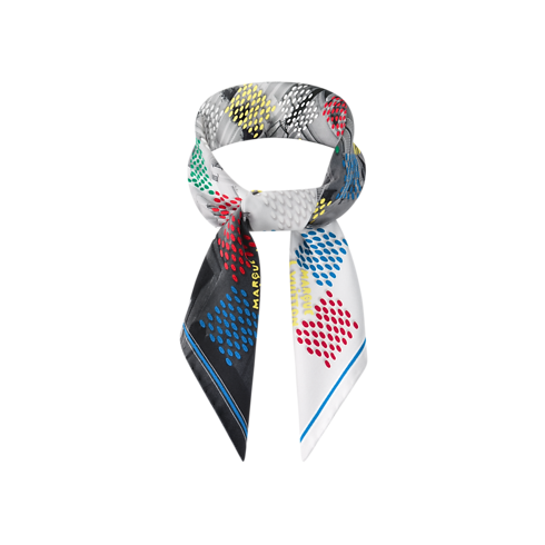S00 Accessories Silk and Bandanas LV Vers Damier Silk Bandana | Louis Vuitton ® (Product zoom)