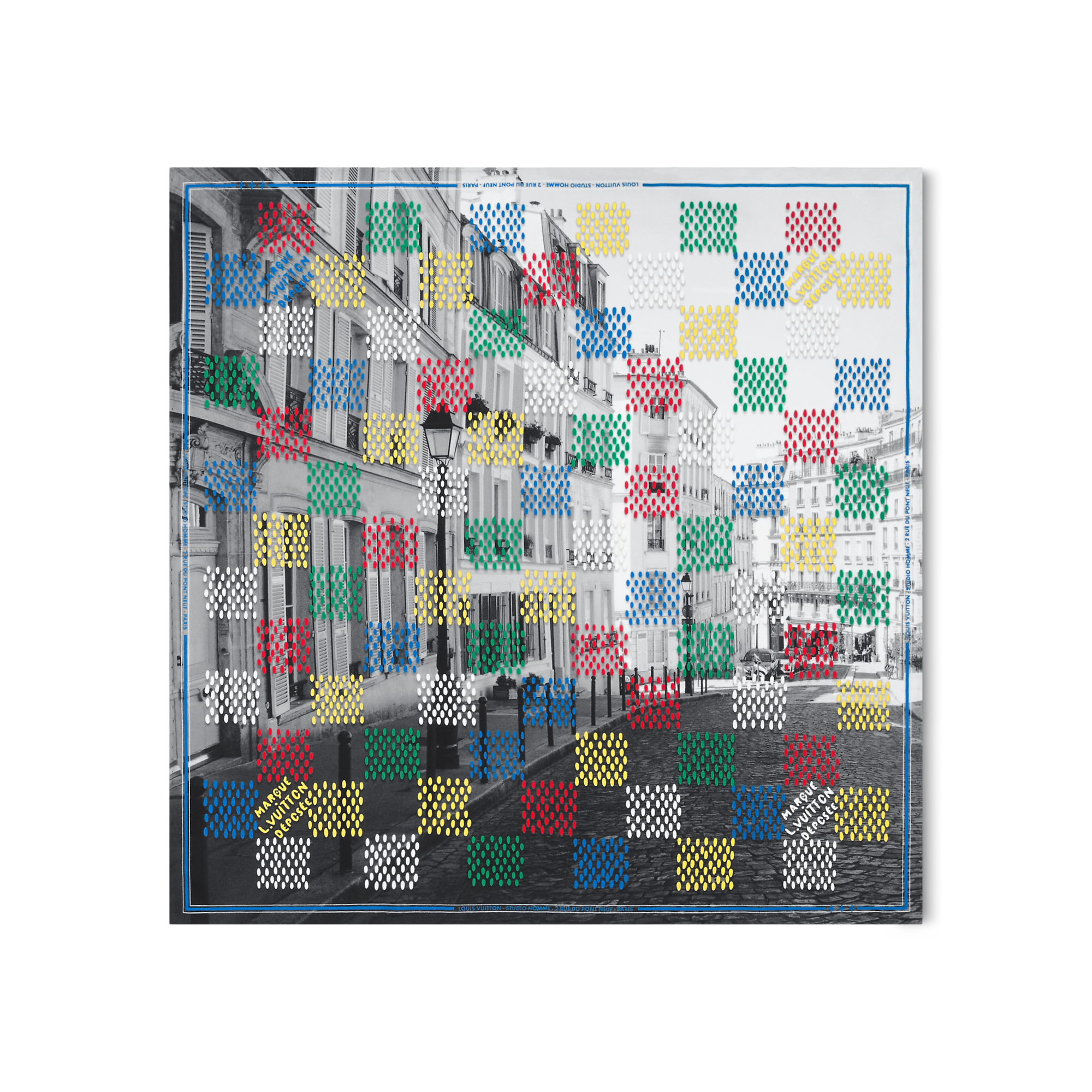 LV Vers Damier Silk Bandana