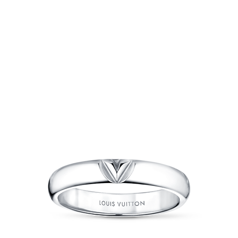 Categories All Fine Jewelry LV Volt Multi Wedding Band, White Gold | Louis Vuitton ® (Product zoom)