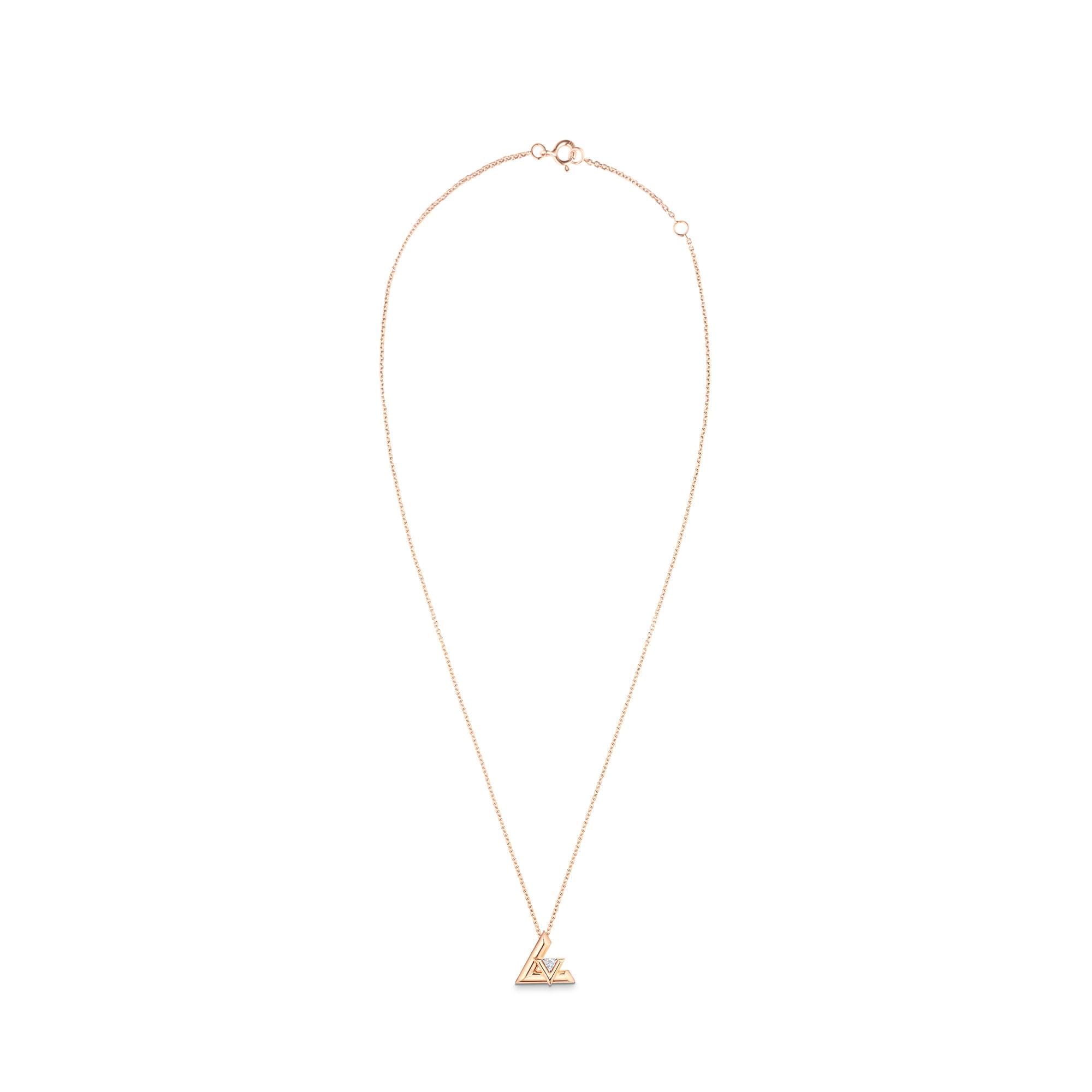  Categories All Fine Jewelry LV Volt One Small Pendant, Pink Gold And Diamond | Louis Vuitton ® (Product zoom)