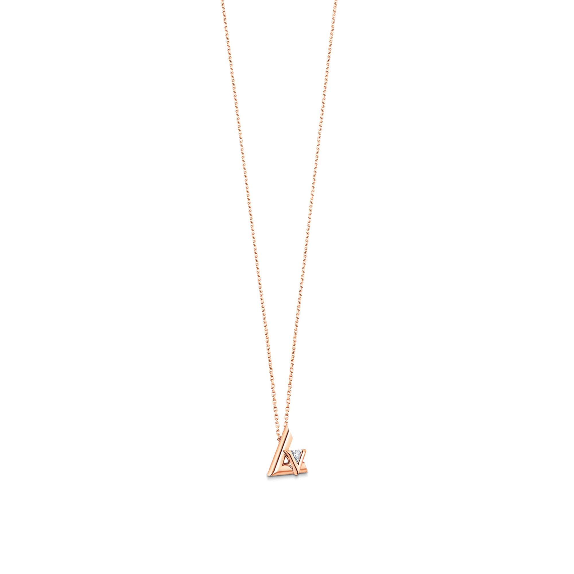  Categories All Fine Jewelry LV Volt One Small Pendant, Pink Gold And Diamond | Louis Vuitton ® (Product zoom)
