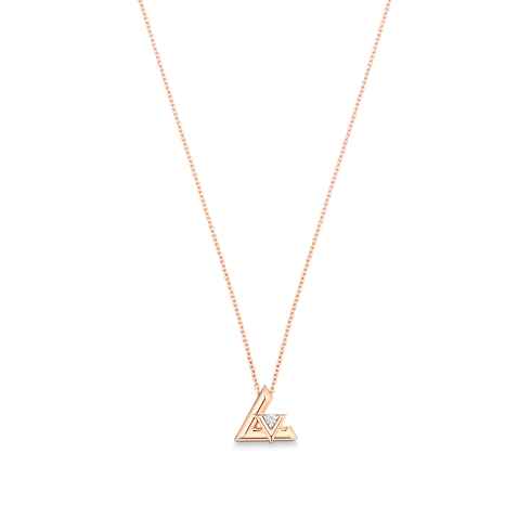 Categories All Fine Jewelry LV Volt One Small Pendant, Pink Gold And Diamond | Louis Vuitton ® (Product zoom)
