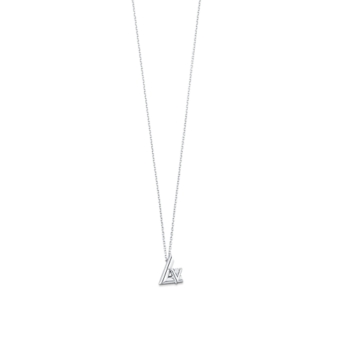 Categories All Fine Jewelry LV Volt One Small Pendant, White Gold And Diamond | Louis Vuitton ® (Product zoom)