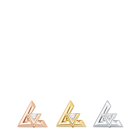 Categories All Fine Jewelry LV Volt One Stud, Pink Gold And Diamond - Per Unit | Louis Vuitton ® (Product zoom)