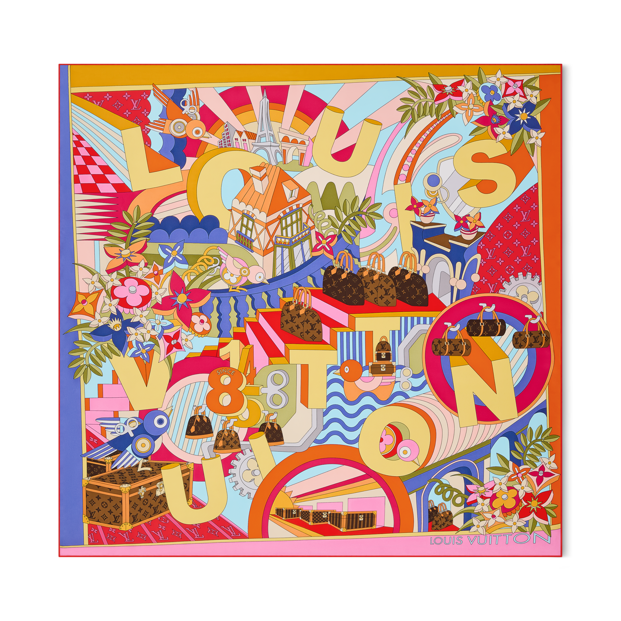 LV Wonderland Square 90 S00 - Women - Accessories | LOUIS VUITTON ®