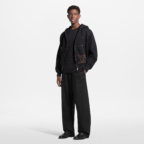 Ready-to-Wear All Ready-to-Wear LV Workwear Hooded Denim Blouson | Louis Vuitton ® (Product zoom)