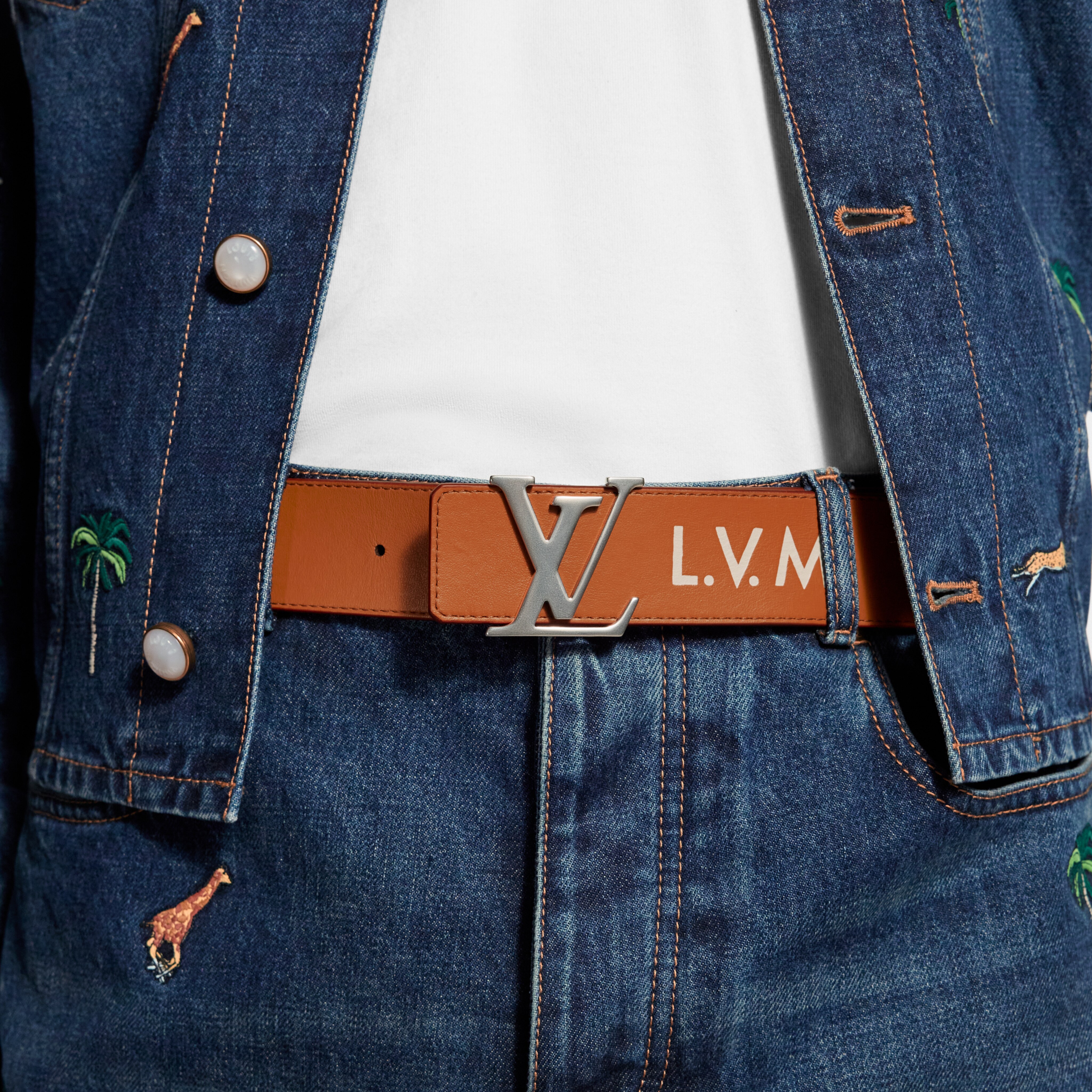 LV x The Darjeling Limited LV Initiales 40mm Reversible Belt - Men ...