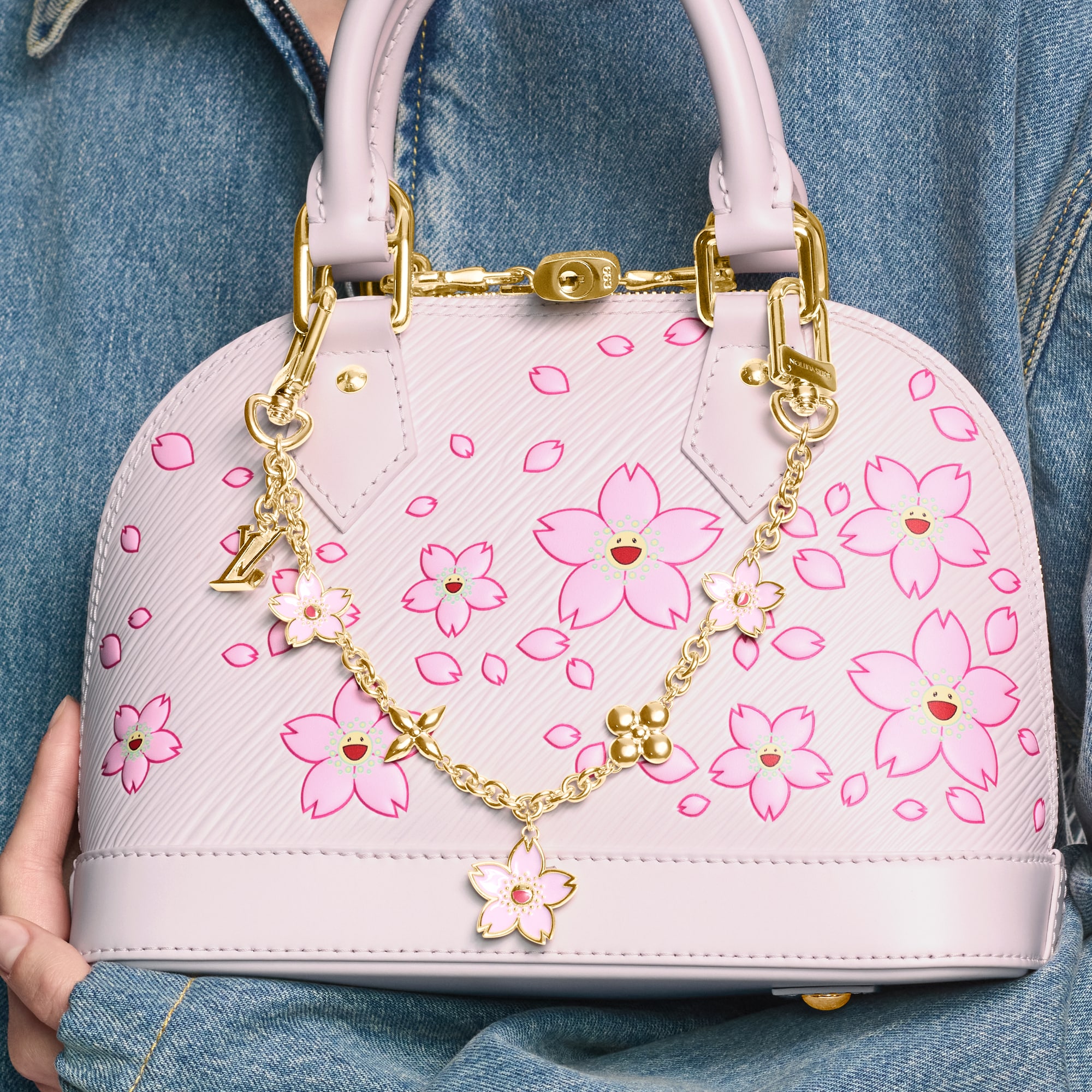 S00 Accessories Key Holders and Bag Charms LV x TM Cherry Blossom Bag Chain | Louis Vuitton ® (Product zoom)