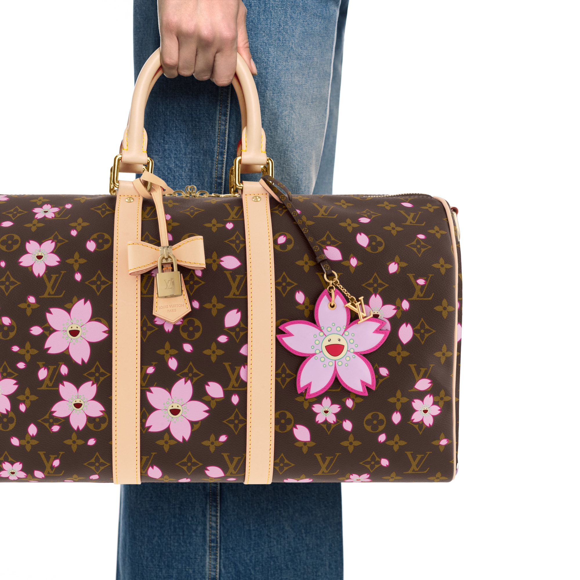 S00 For Women Louis Vuitton x Murakami LV x TM Cherry Blossom Bag Charm | Louis Vuitton ® (Product zoom)