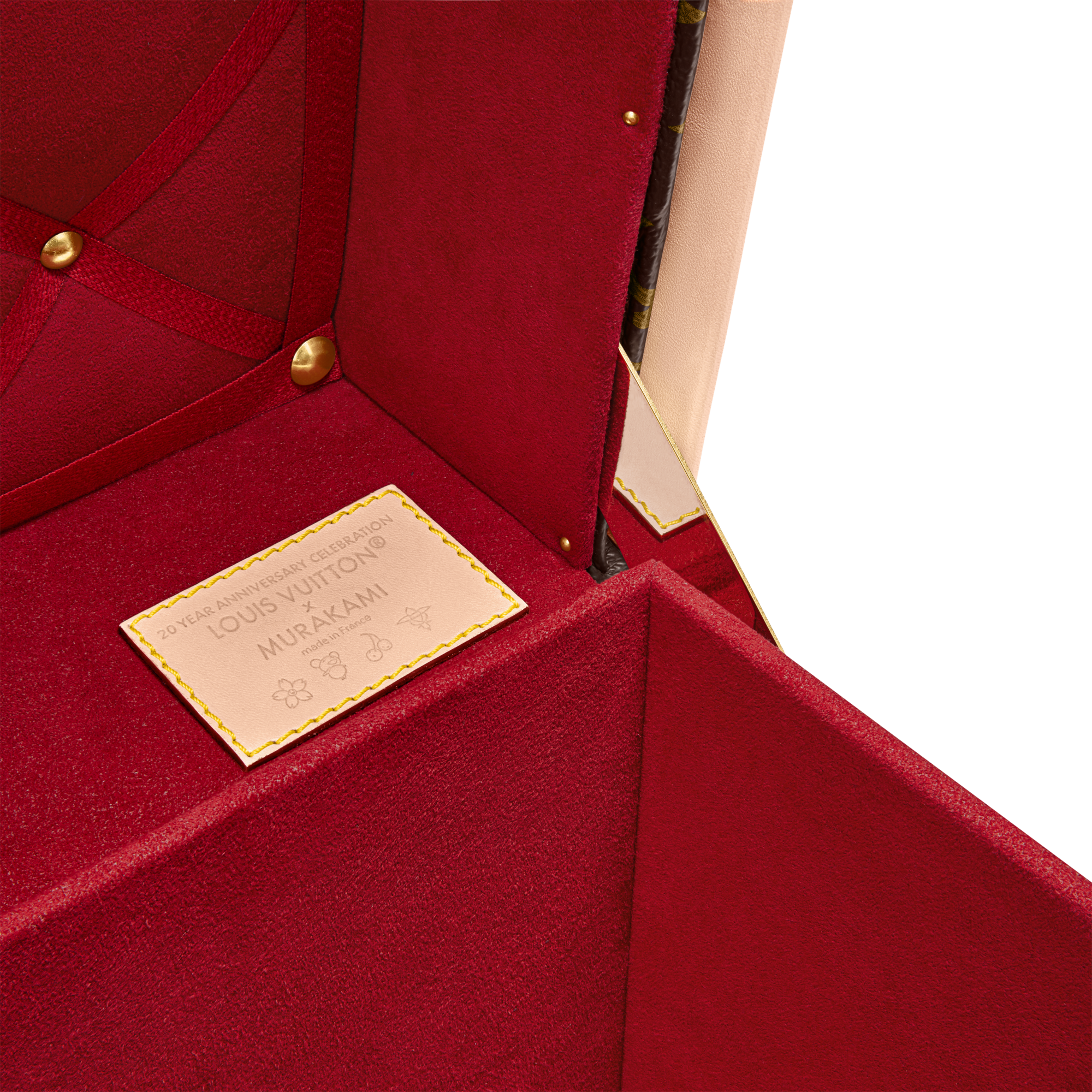 Other Monogram Canvas Trunks and Boxes Trunks and Suitcases LV x TM Courrier Lozine Carré Cherry | Louis Vuitton ® (Product zoom)